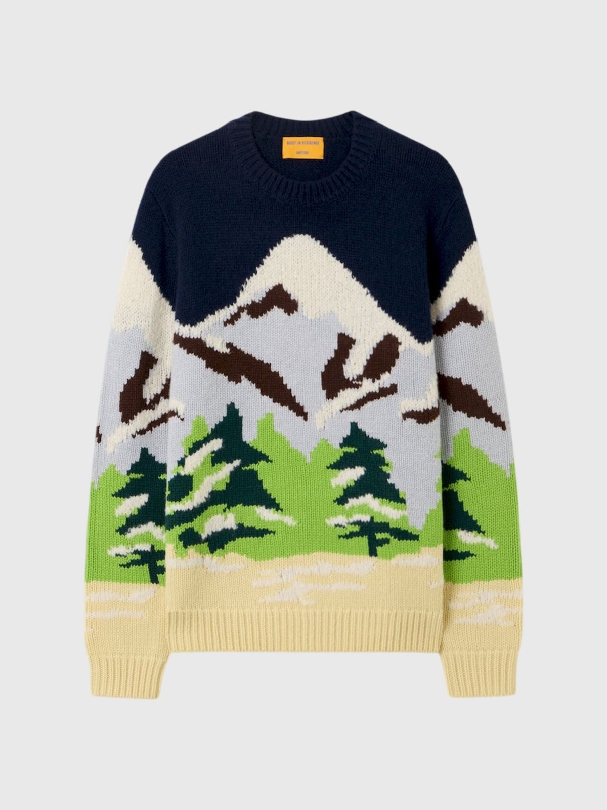 Guest In Residence Men's Snow Cap Crew Sweater - Saint Bernard