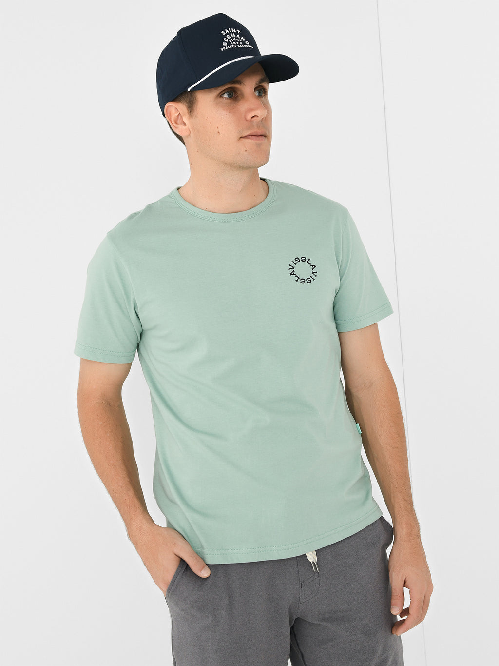Vissla Men's Solar Smiles Organic Tee - Saint Bernard