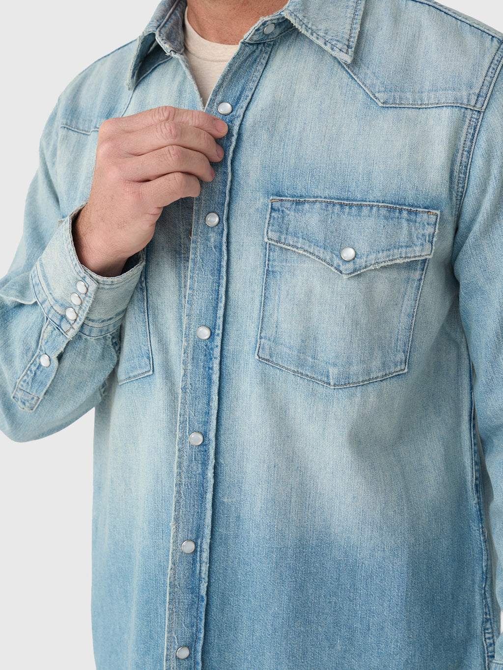 Citizens Of Humanity Men's Western Shirt - Saint Bernard