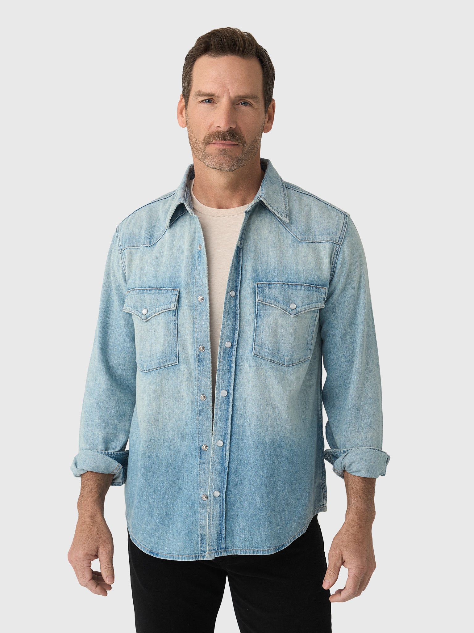 Citizens Of Humanity Men's Western Shirt - Saint Bernard