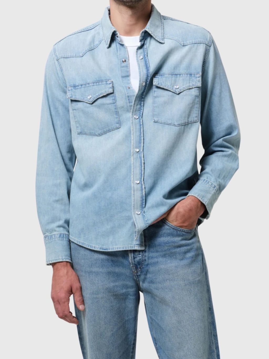 Citizens Of Humanity Men's Western Shirt - Saint Bernard