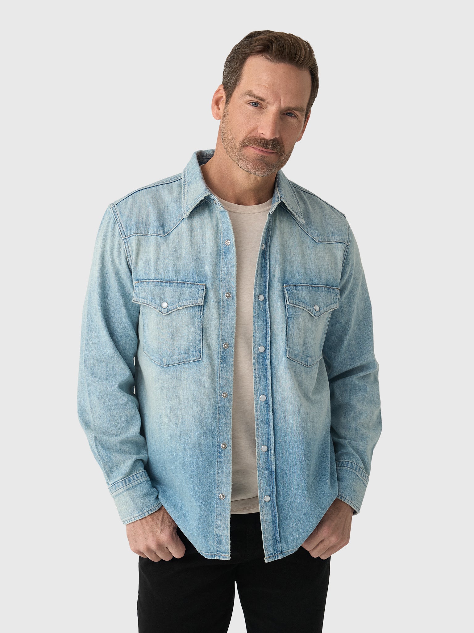 Citizens Of Humanity Men's Western Shirt - Saint Bernard