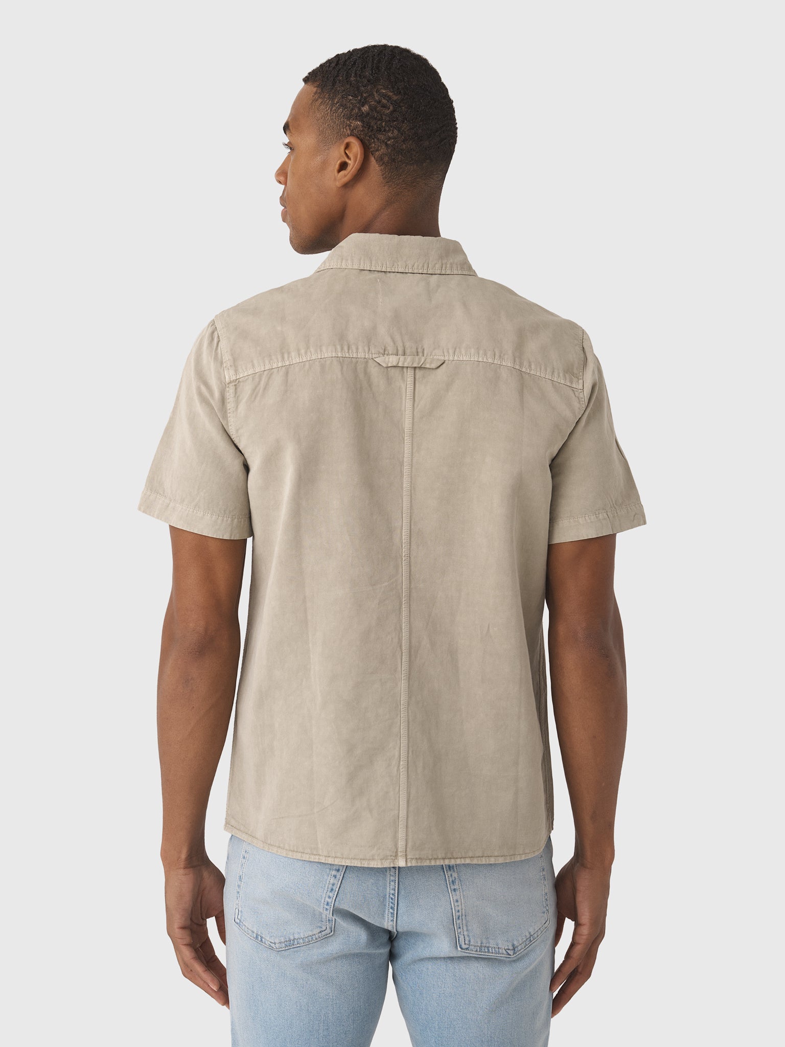 Citizens Of Humanity Men's Short Sleeve Pocket Cairo Shirt - Saint Bernard