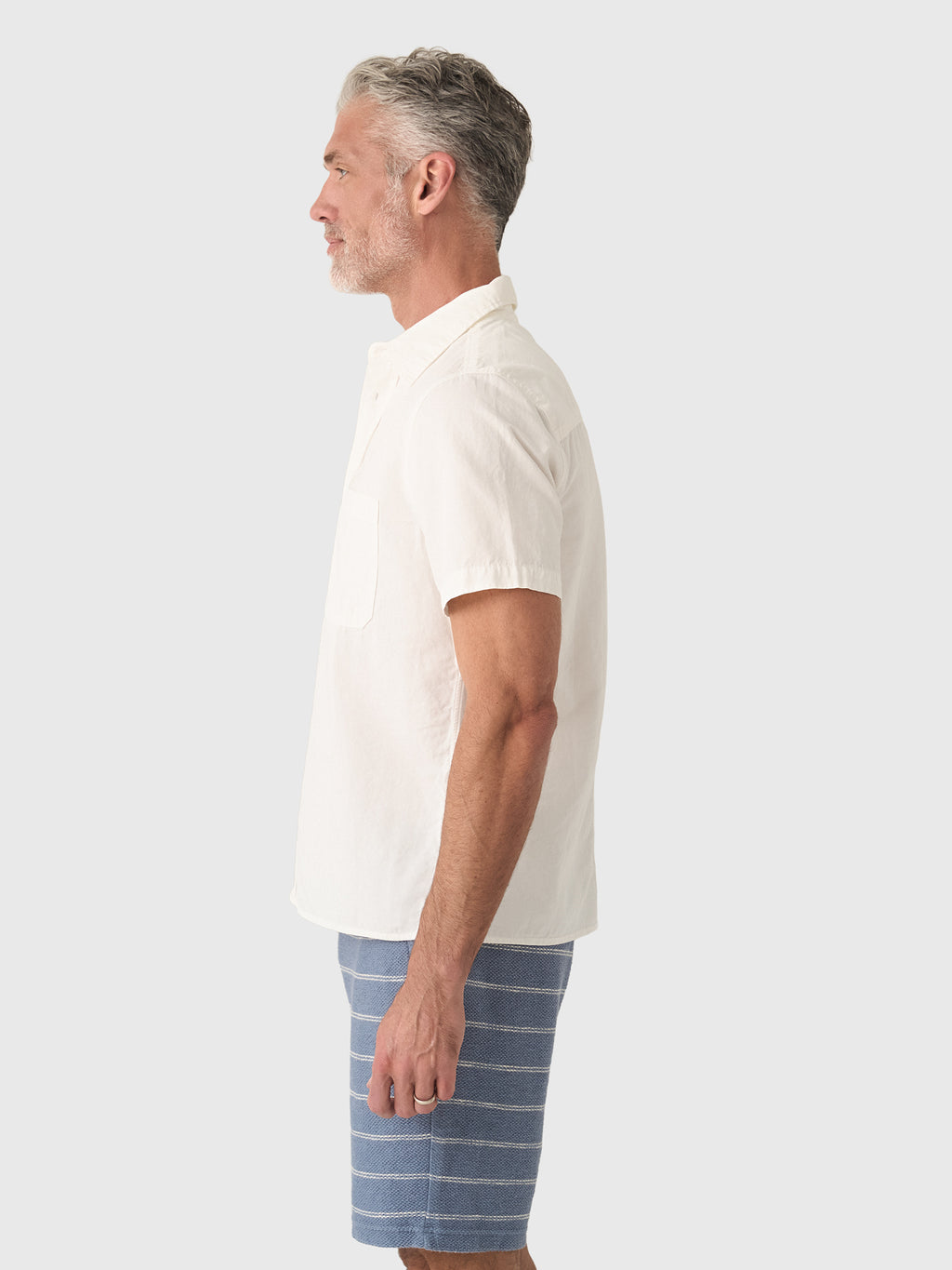 Citizens Of Humanity Men's Short Sleeve Pocket Cairo Shirt - Saint Bernard