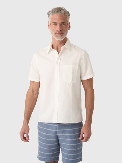 Citizens Of Humanity Men's Short Sleeve Pocket Cairo Shirt - Saint Bernard