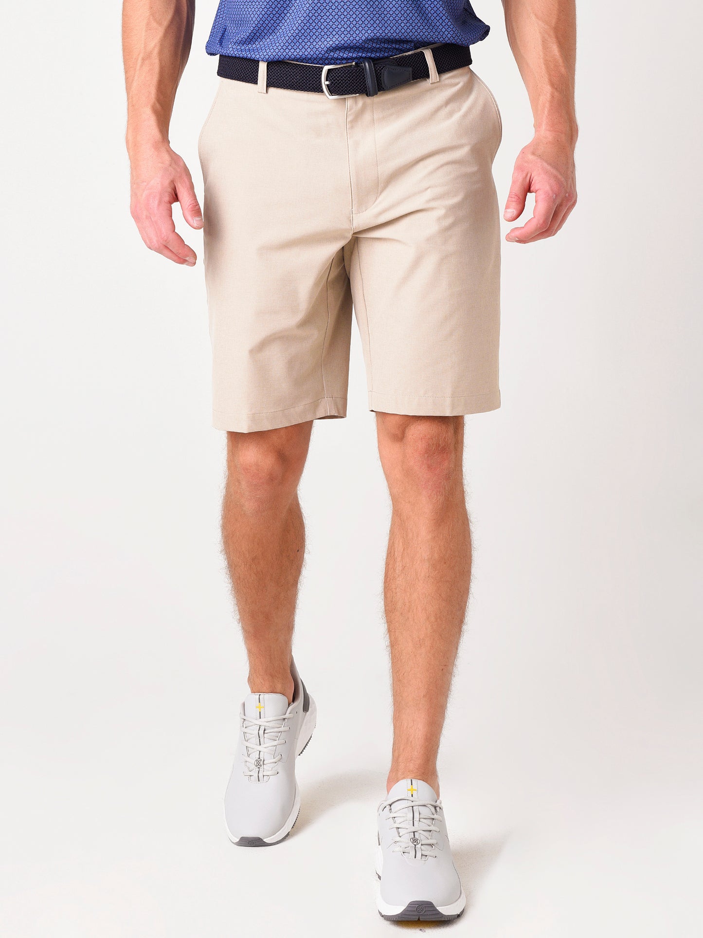 Peter Millar Crown Sport Men's Shackleford Performance Hybrid Short - Saint Bernard