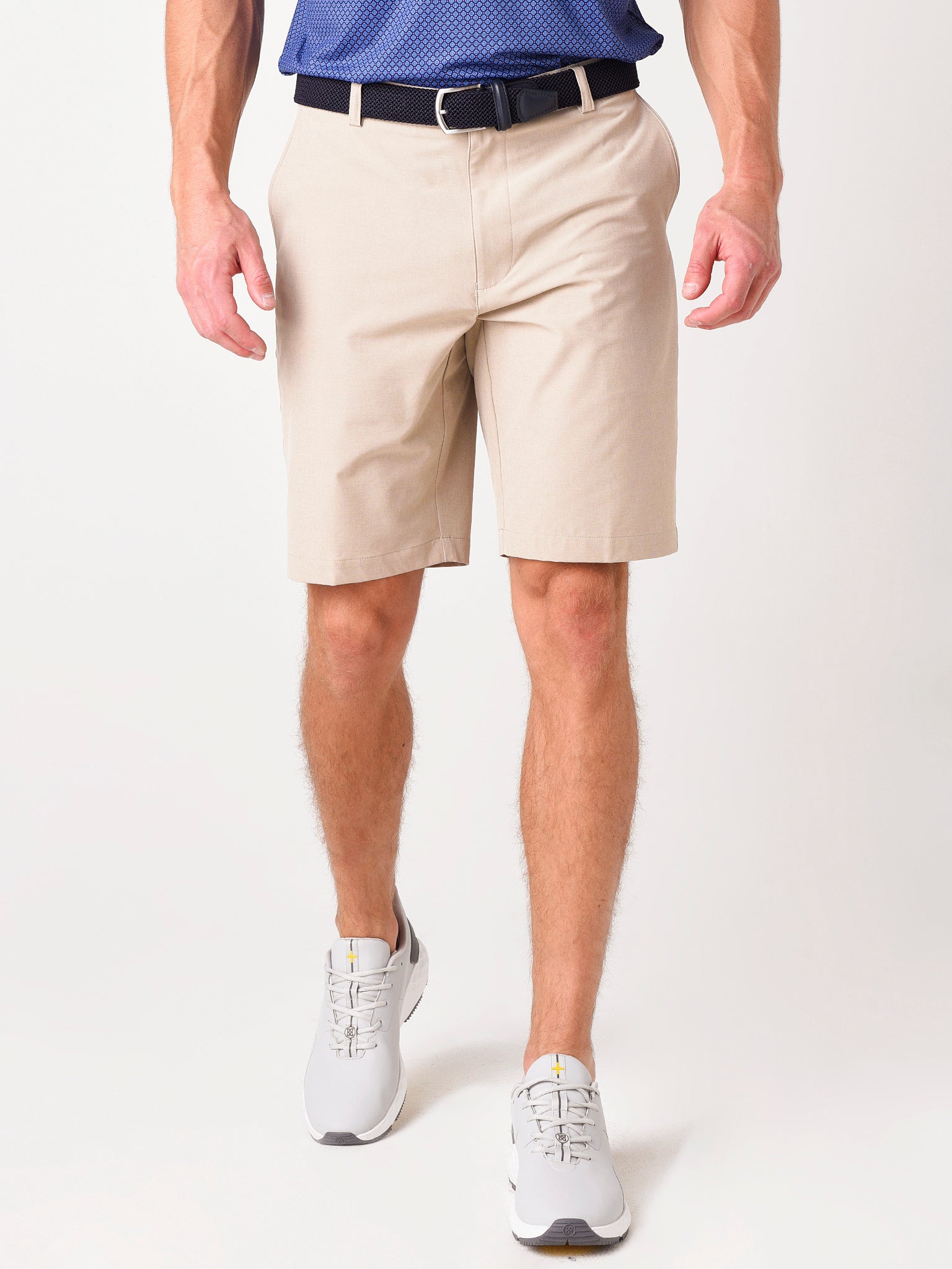 Peter Millar Crown Sport Men's Shackleford Performance Hybrid Short - Saint Bernard