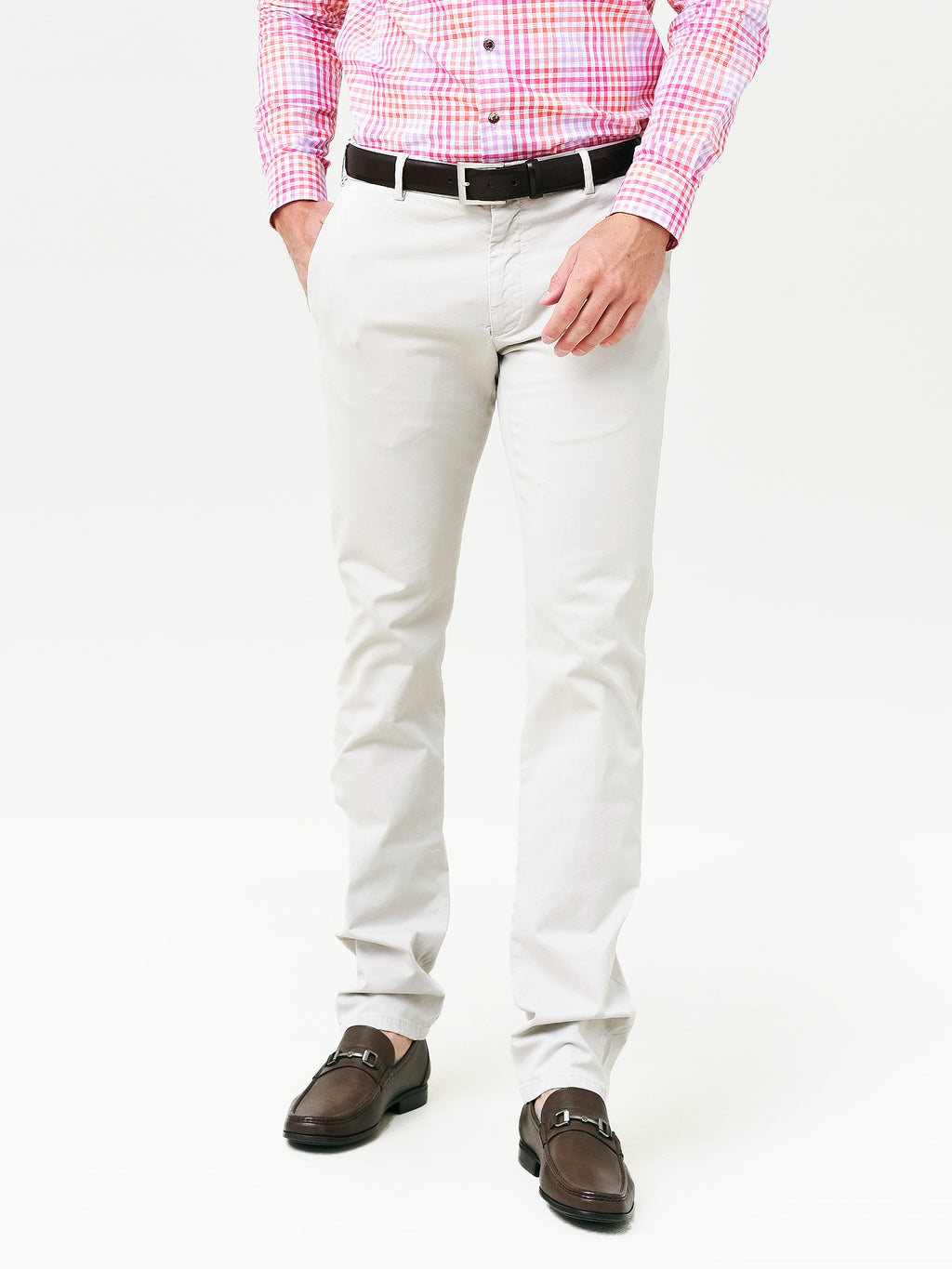 Peter Millar Collection Men's Concorde Garment-Dyed Flat-Front Trouser - Saint Bernard