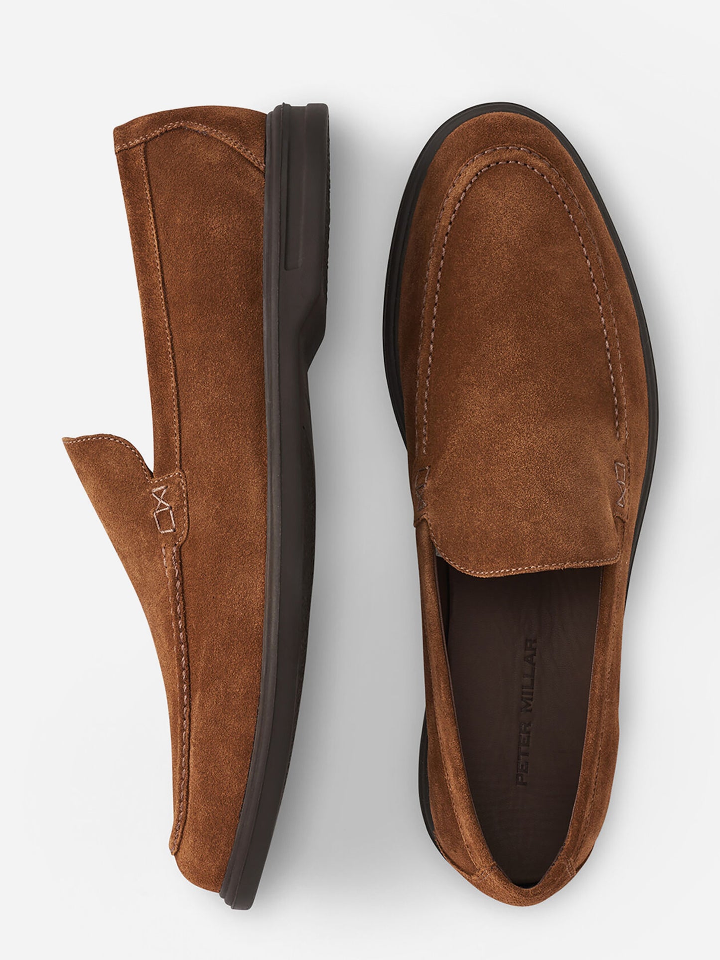 Peter Millar Crown Crafted Men's Excursionist Venetian Loafer - Saint Bernard