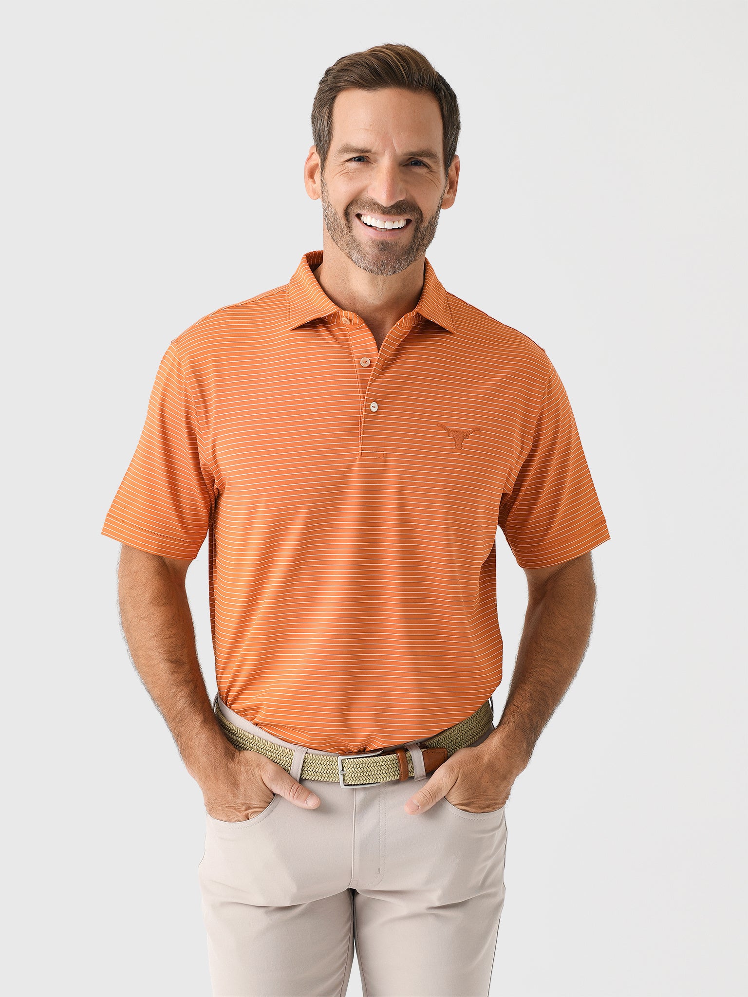 Peter Millar Collegiate Men's Texas Longhorns Hemlock Performance
