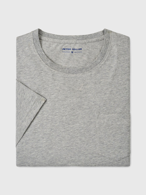 Peter Millar Crown Comfort Men's Heathered Short-Sleeve Pocket Tee