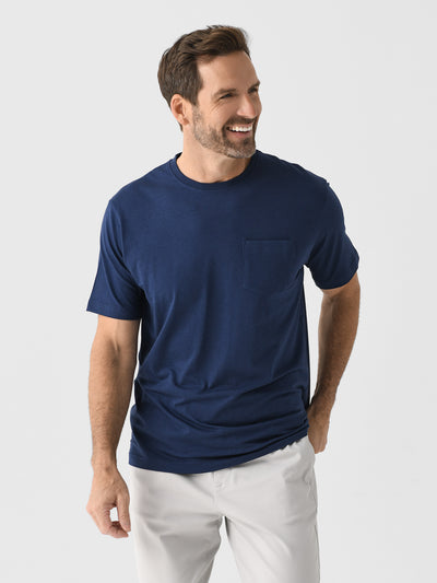 Peter Millar Crown Comfort Men's Short-Sleeve Pocket Tee - Saint Bernard
