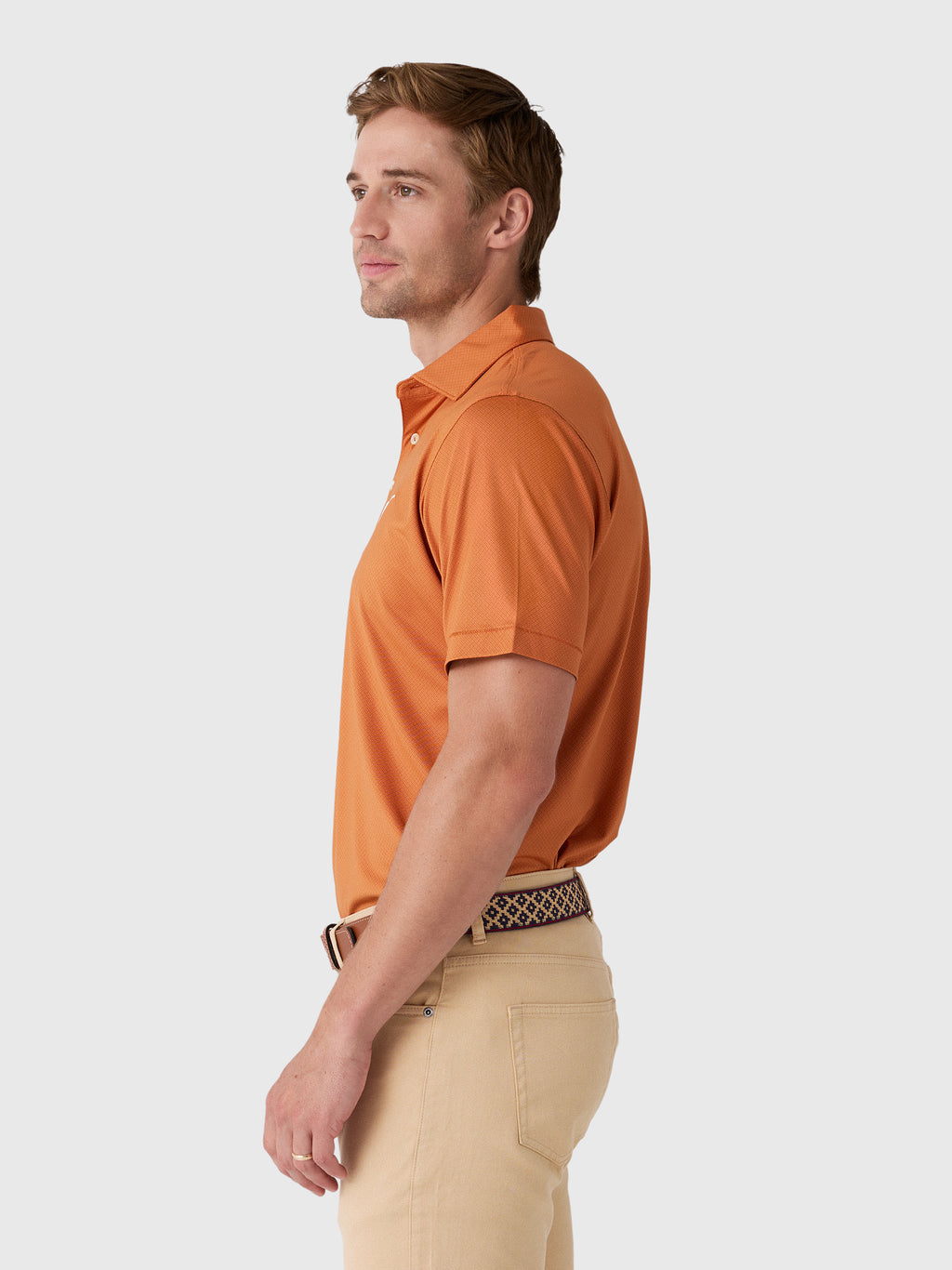 Peter Millar Collegiate Men's Hugo Performance Jersey Polo - Saint Bernard