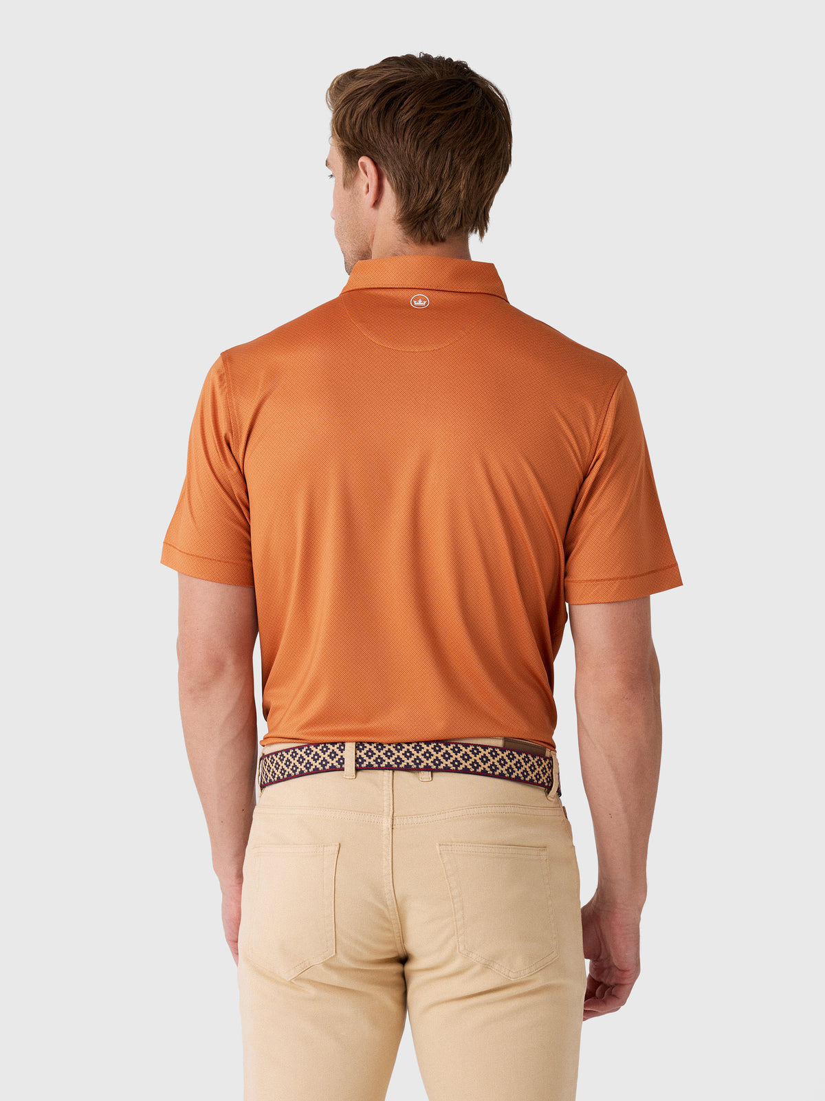Peter Millar Collegiate Men's Hugo Performance Jersey Polo - Saint Bernard