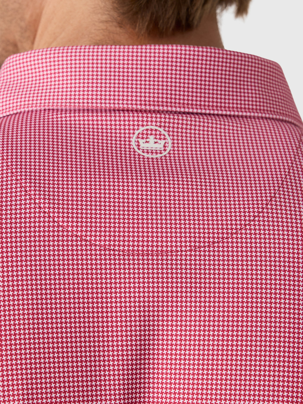 Peter Millar Collegiate Men's Border Performance Jersey Polo - Saint Bernard