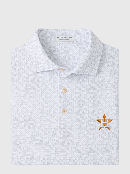 Peter Millar Major League Baseball Men's Houston Astros Bases Loaded Performance Jersey Polo