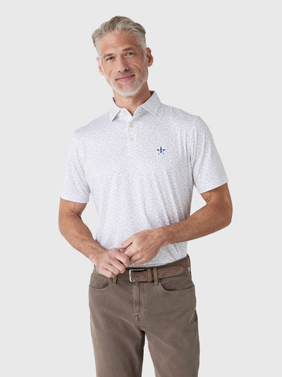 Peter Millar Major League Baseball Men's Houston Astros Bases Loaded Performance Jersey Polo - Saint Bernard