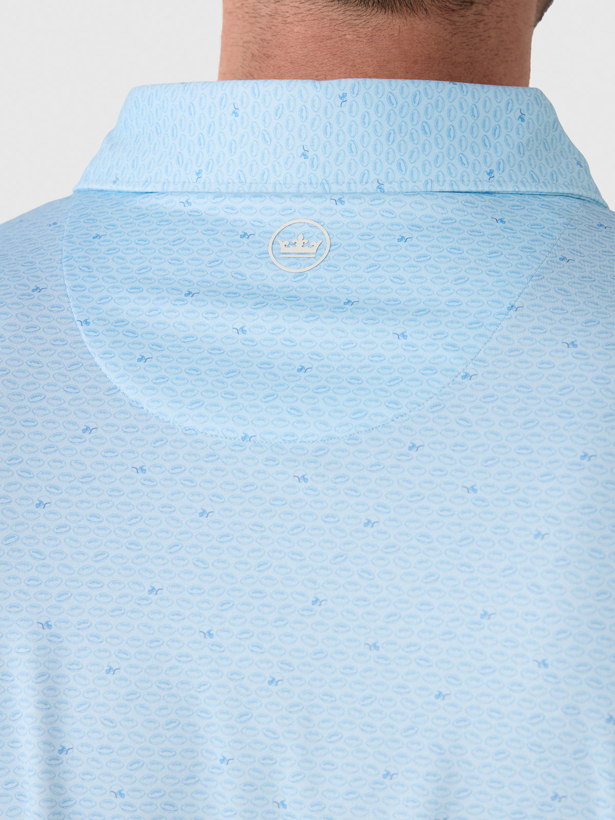 Peter Millar Collegiate Men's On The Ball Performance Jersey Polo - Saint Bernard