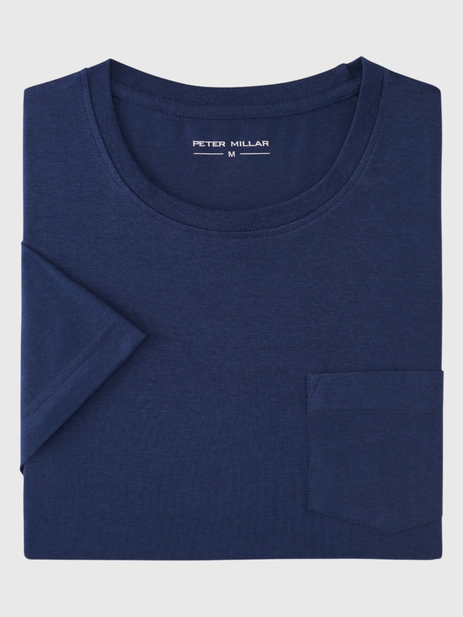 Peter Millar Crown Comfort Men's Short-Sleeve Pocket Tee - Saint Bernard