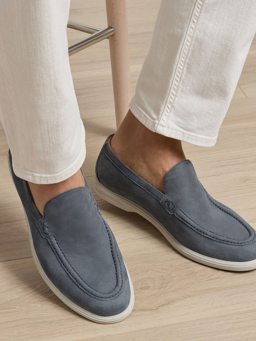 Peter Millar Crown Crafted Men's Excursionist Nubuck Venetian Loafer