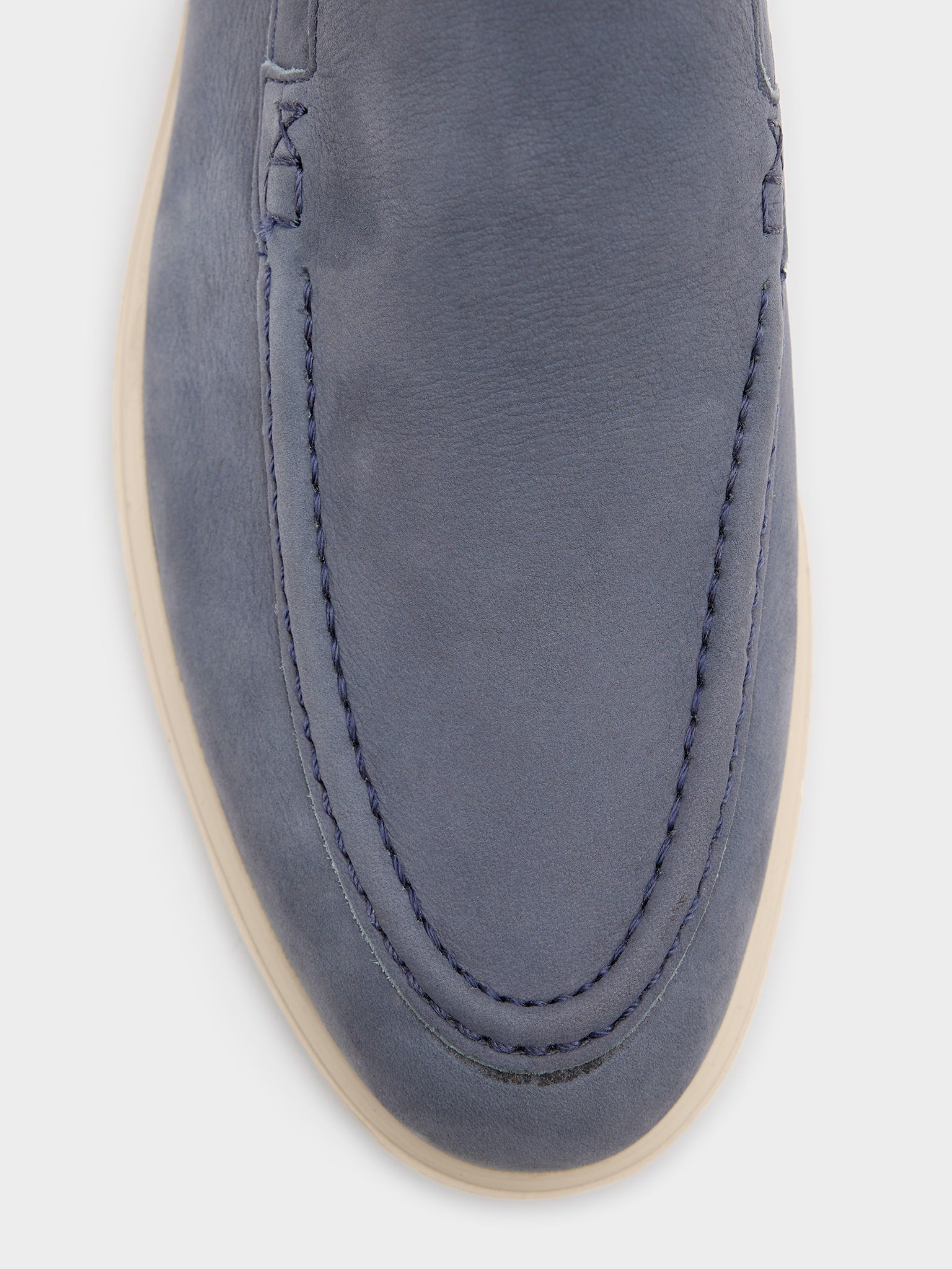 Peter Millar Crown Crafted Men's Excursionist Nubuck Venetian Loafer - Saint Bernard