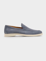 Peter Millar Crown Crafted Men's Excursionist Nubuck Venetian Loafer - Saint Bernard