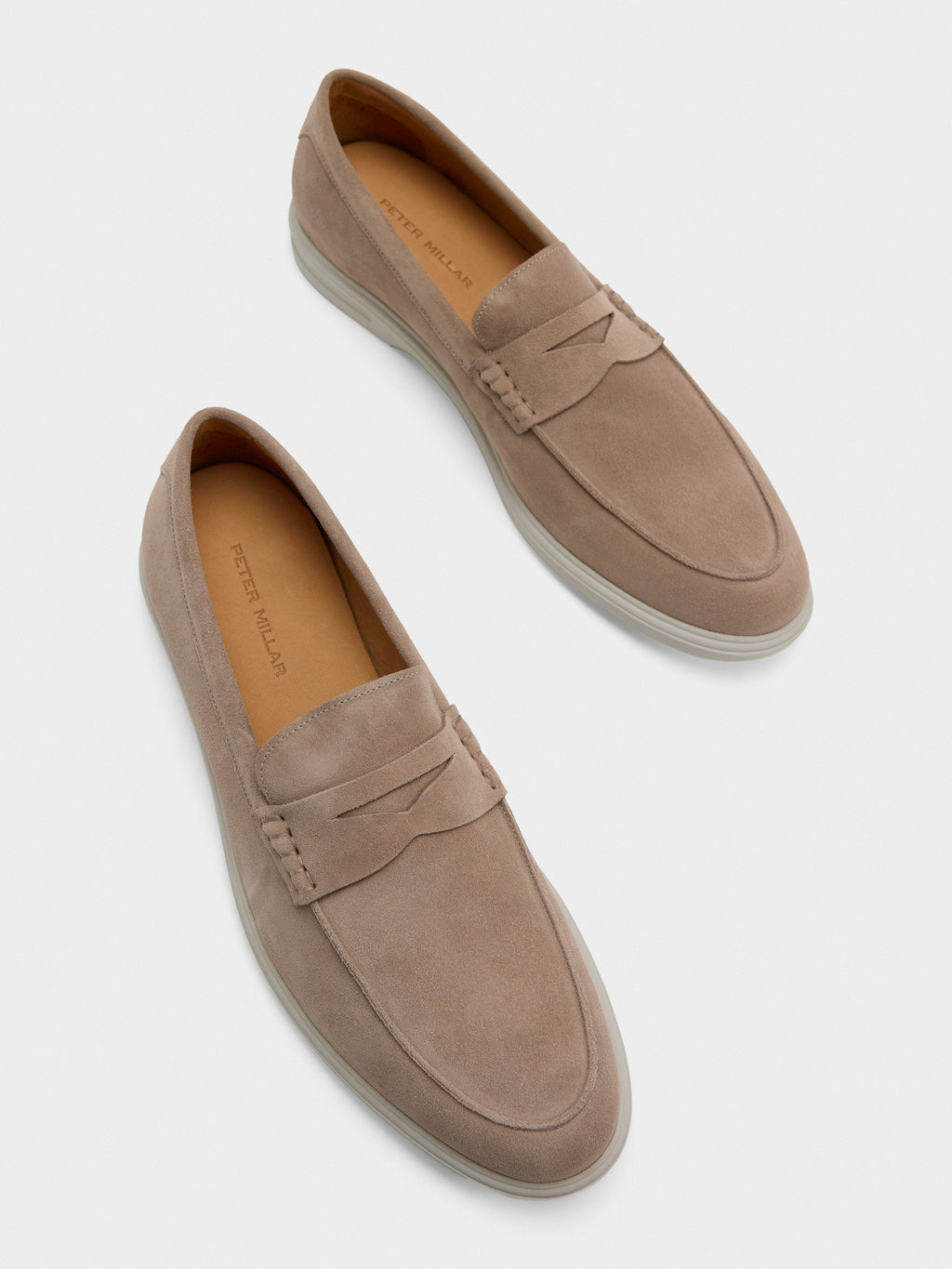 Peter Millar Crown Crafted Men's Excursionist Penny Loafer - Saint Bernard