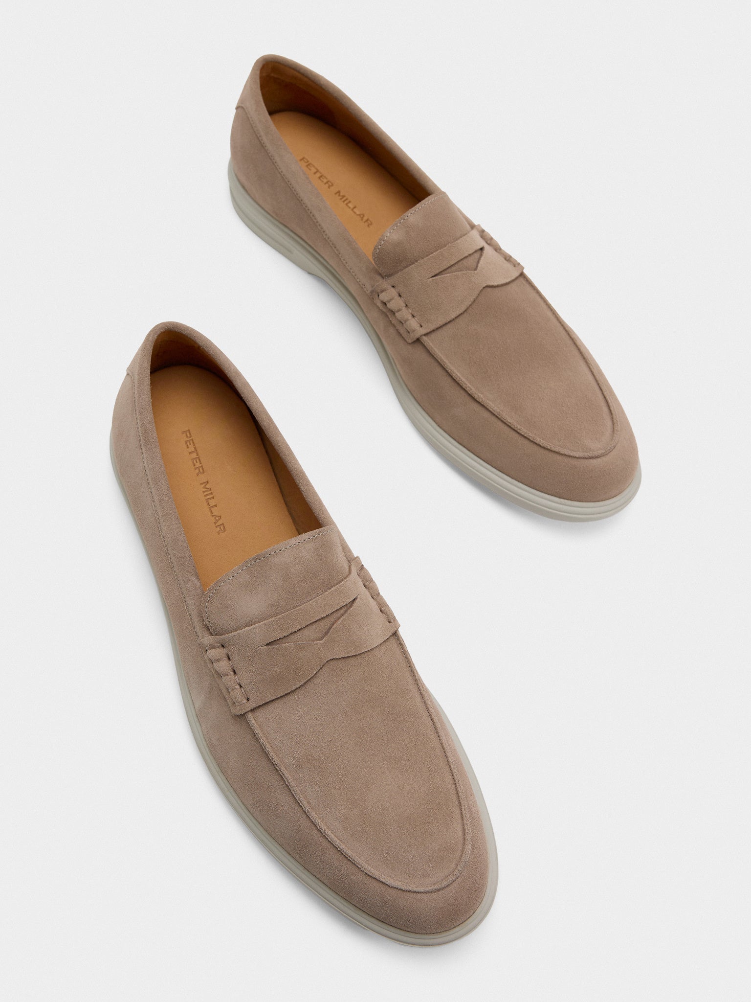 Peter Millar Crown Crafted Men's Excursionist Penny Loafer - Saint Bernard