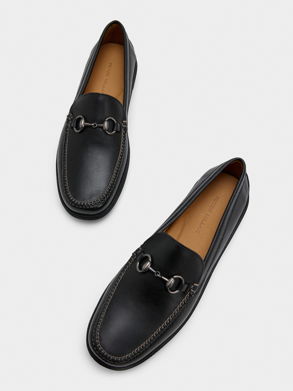 Peter Millar Crown Crafted Men's Kiely Driving Moccasin - Saint Bernard