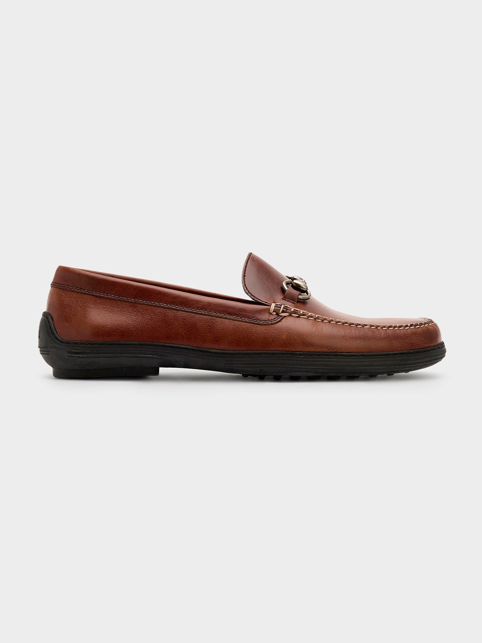 Peter Millar Crown Crafted Men's Kiely Driving Moccasin - Saint Bernard