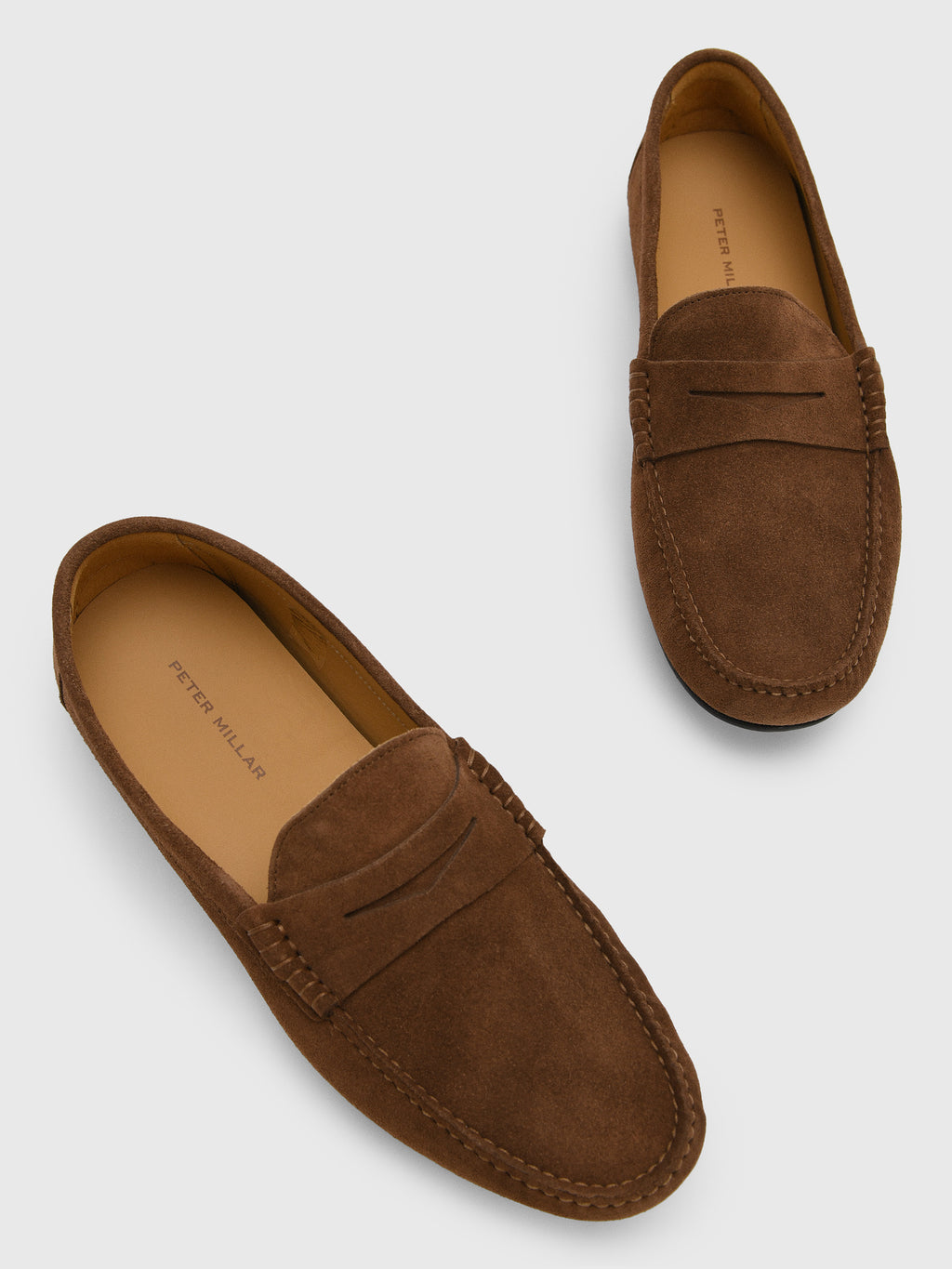 Peter Millar Crown Crafted Men's Suffolk Suede Driver - Saint Bernard