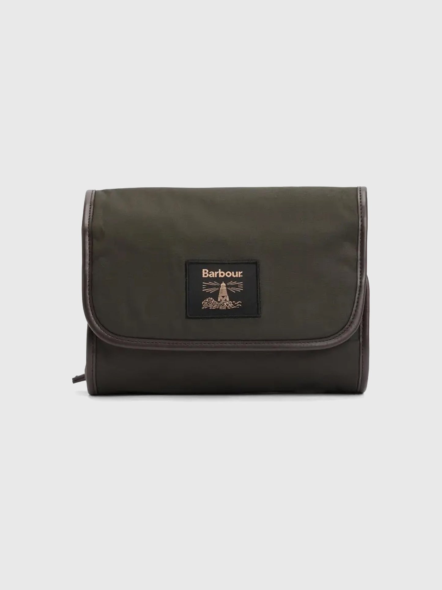 Barbour Wax Hanging Wash Bag - Saint Bernard