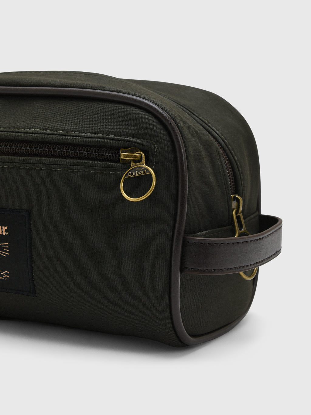 Barbour Wax Washbag - Saint Bernard