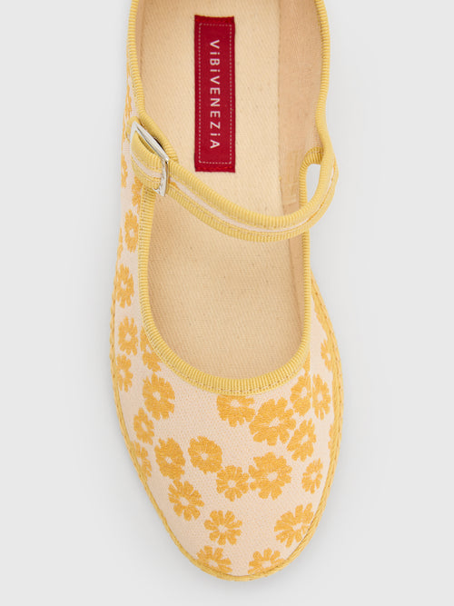 Vibi Venezia Women's Mary Jane Cotton Flat