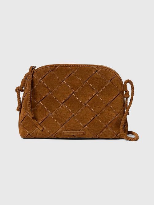 Loeffler Randall Mallory Woven Suede Crossbody