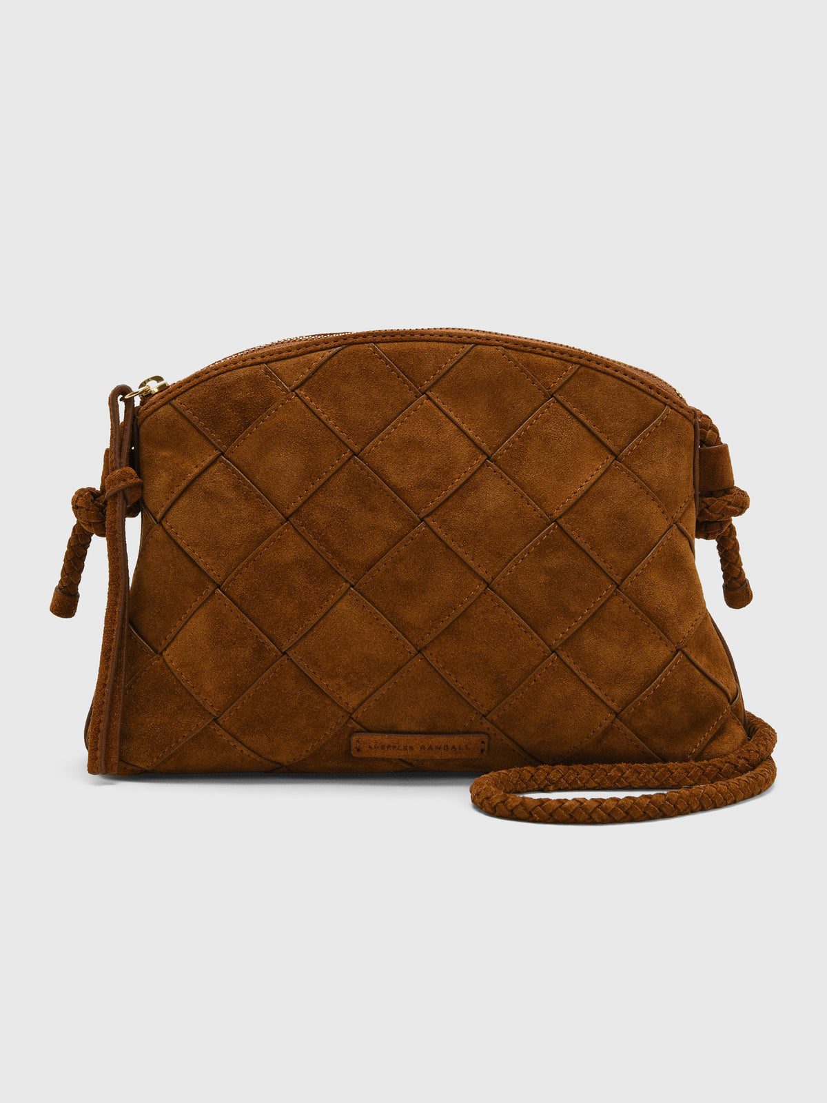 Loeffler Randall Mallory Woven Suede Crossbody - Saint Bernard