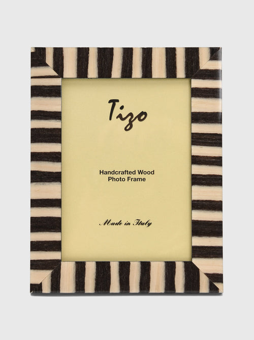 TIZO Wide Paint Strokes Wood 5x7 Photo Frame