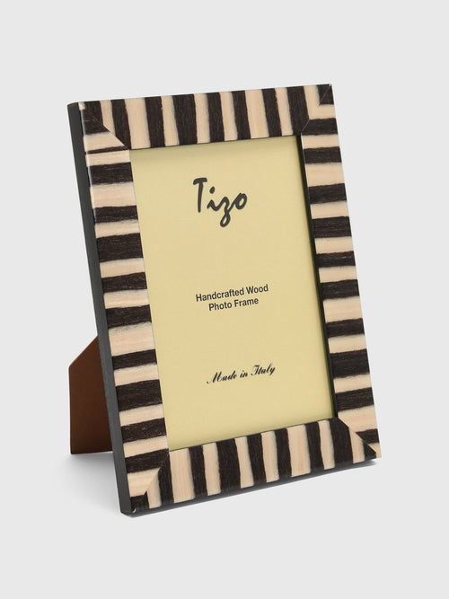 TIZO Wide Paint Strokes Wood 5x7 Photo Frame