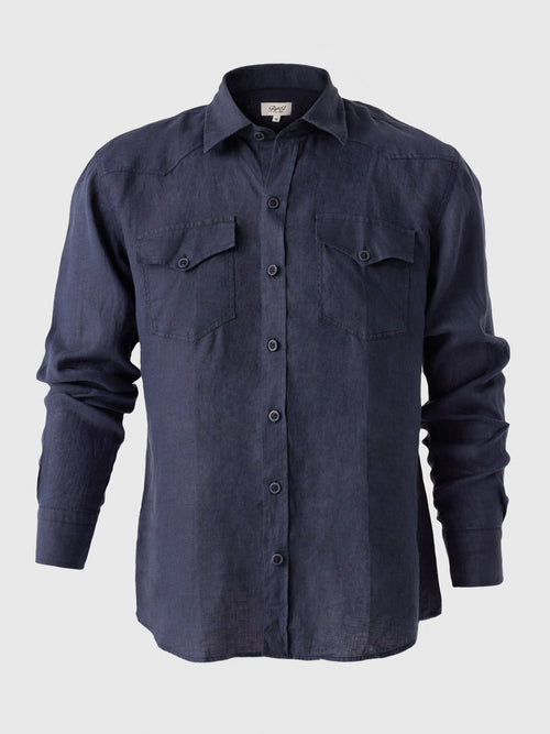 Rye51 Men's The Marfa Western Linen Shirt