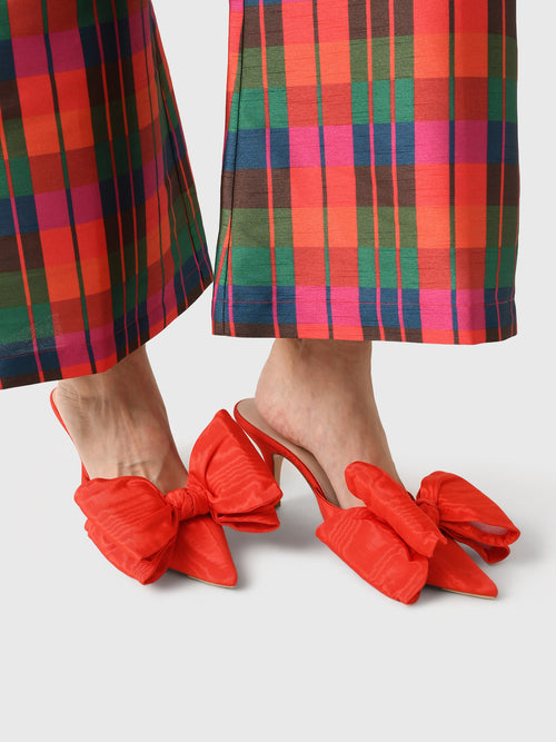 Loeffler Randall Women's Margot Moiré Bow Mule