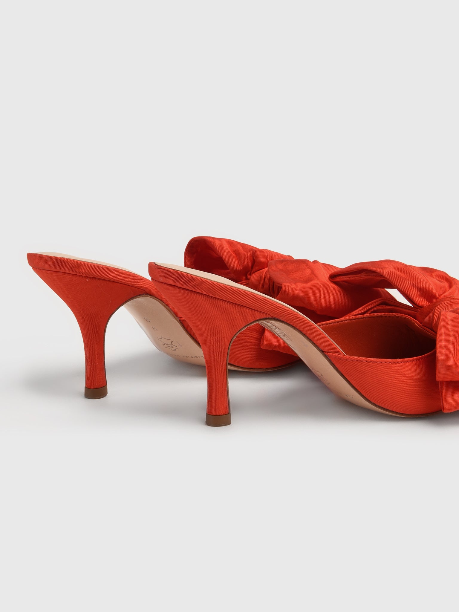 Loeffler Randall Women's Margot Moiré Bow Mule | $395.00 | Saint