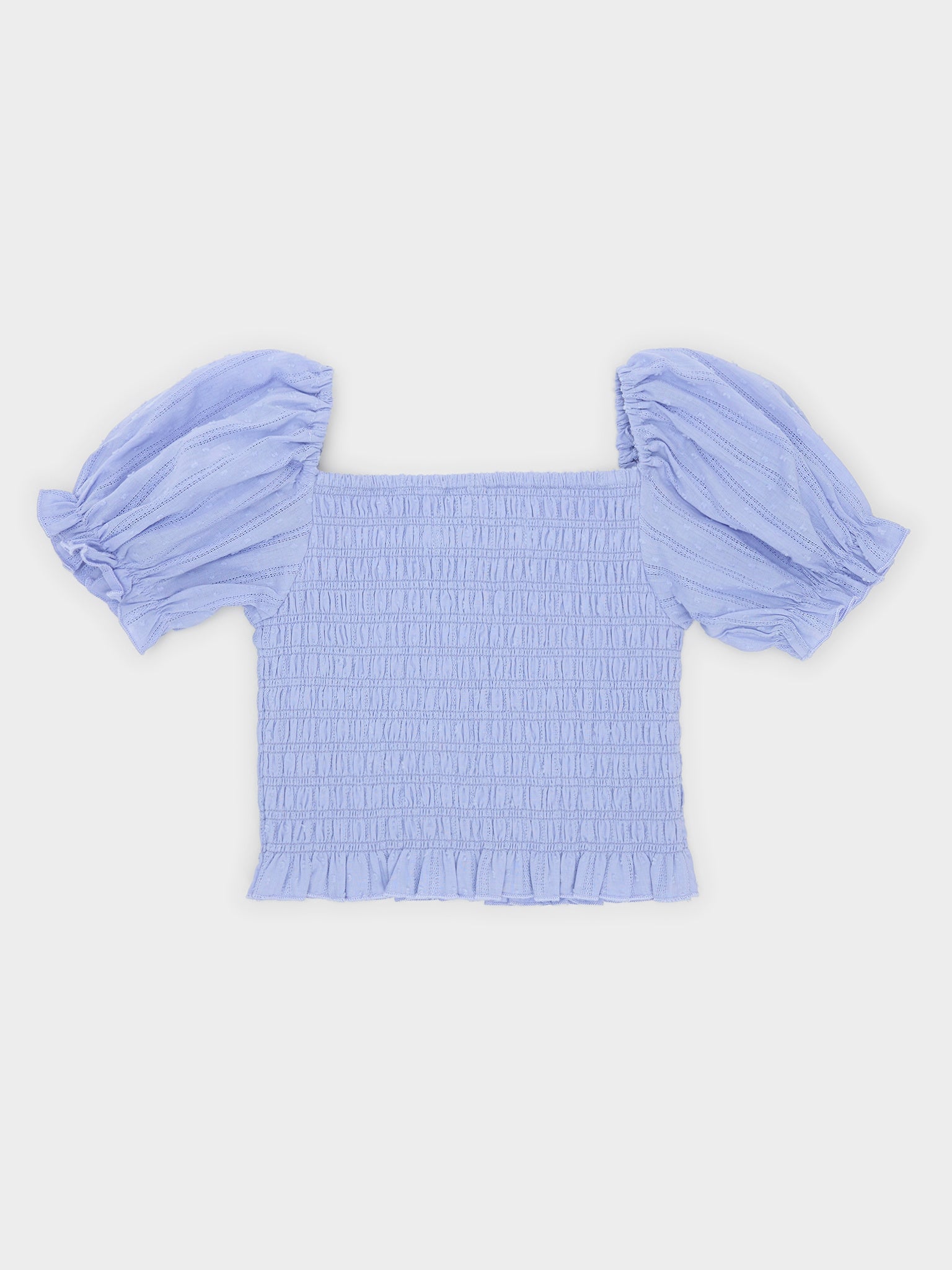 Katie J NYC Girls' Marlee Puff Sleeve Top - Saint Bernard