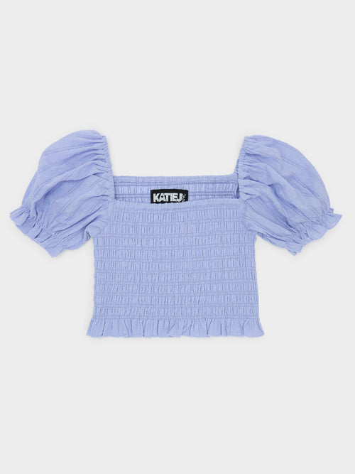 Katie J NYC Girls' Marlee Puff Sleeve Top