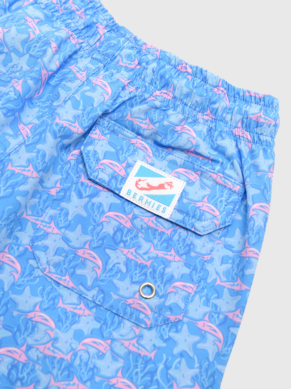 Bermies Boys' Marlins 3.0 Swim Trunk - Saint Bernard