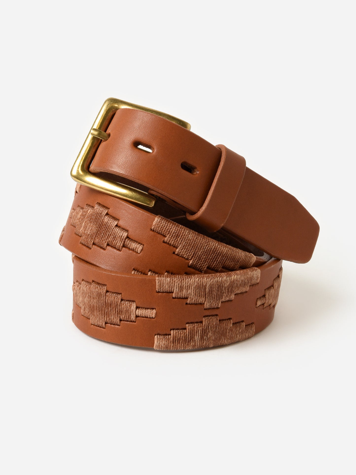La Matera Men's Limited Edition: Marrón Polo Belt - Saint Bernard