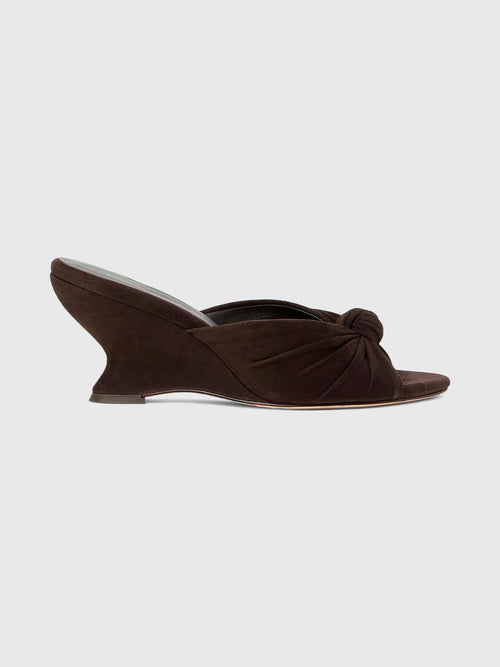 Loeffler Randall Women's Marsy Suede Knot Wedge - Saint Bernard