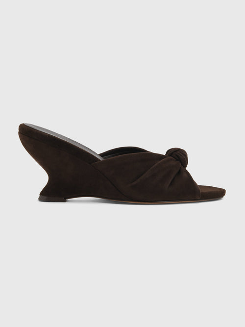 Loeffler Randall Women's Marsy Suede Knot Wedge - Saint Bernard