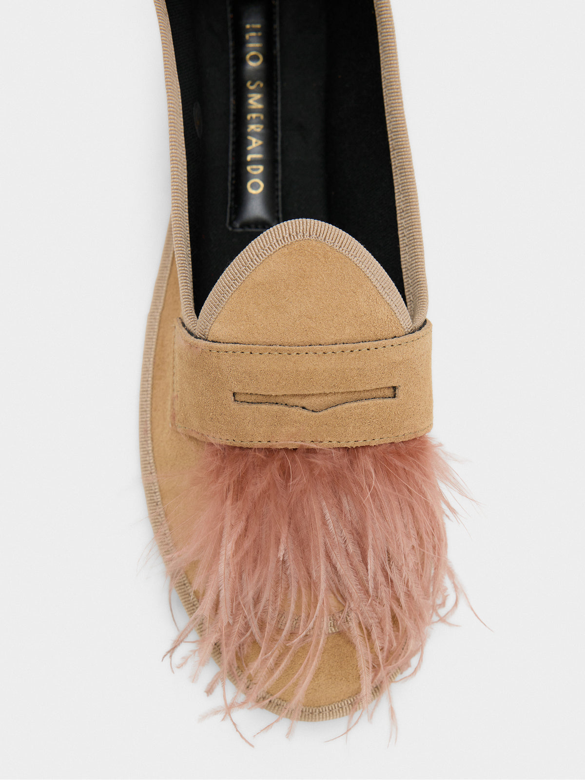 Ilio Smeraldo Women's Marta Feather Moccasin Flat - Saint Bernard