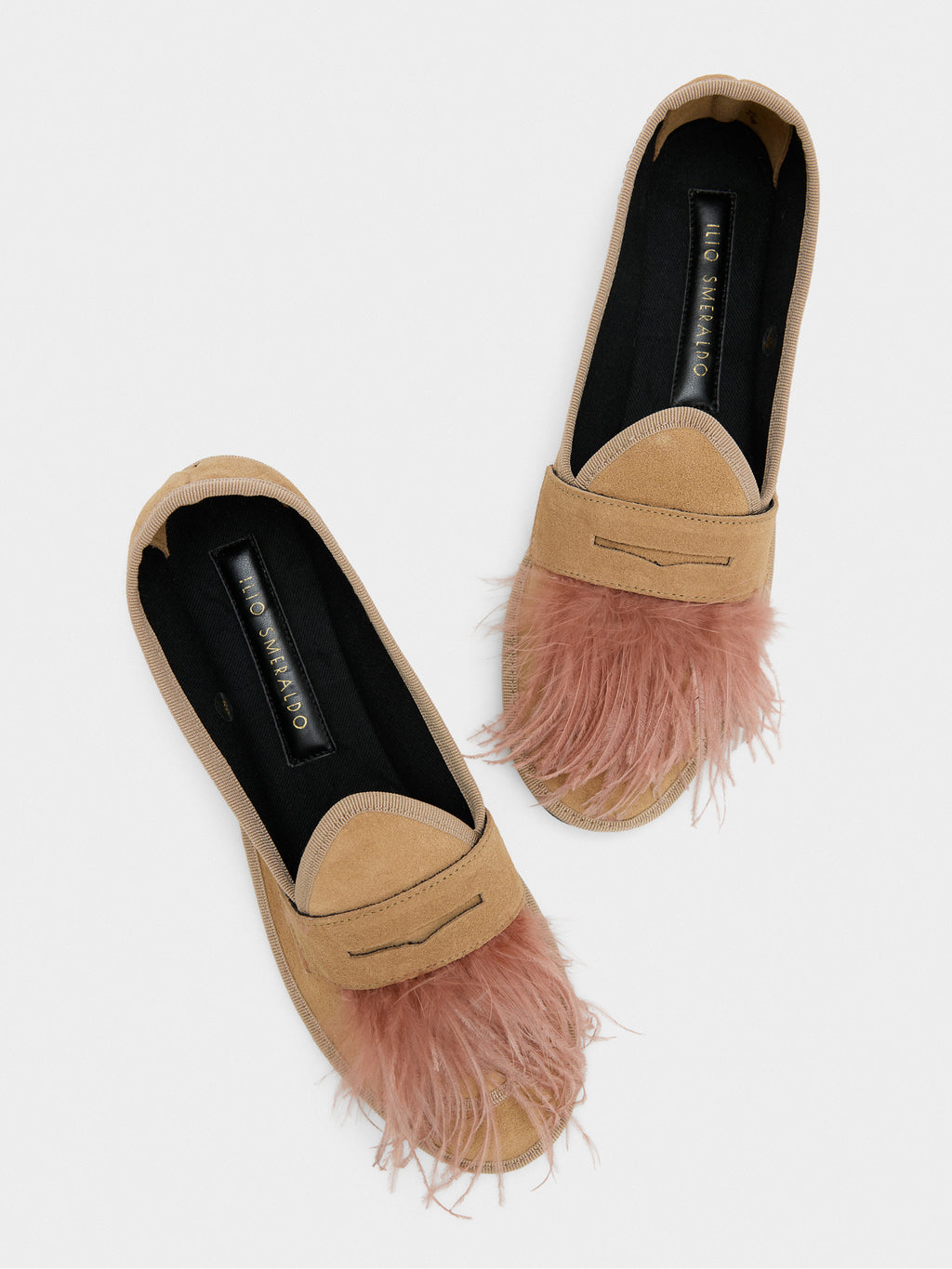 Ilio Smeraldo Women's Marta Feather Moccasin Flat - Saint Bernard