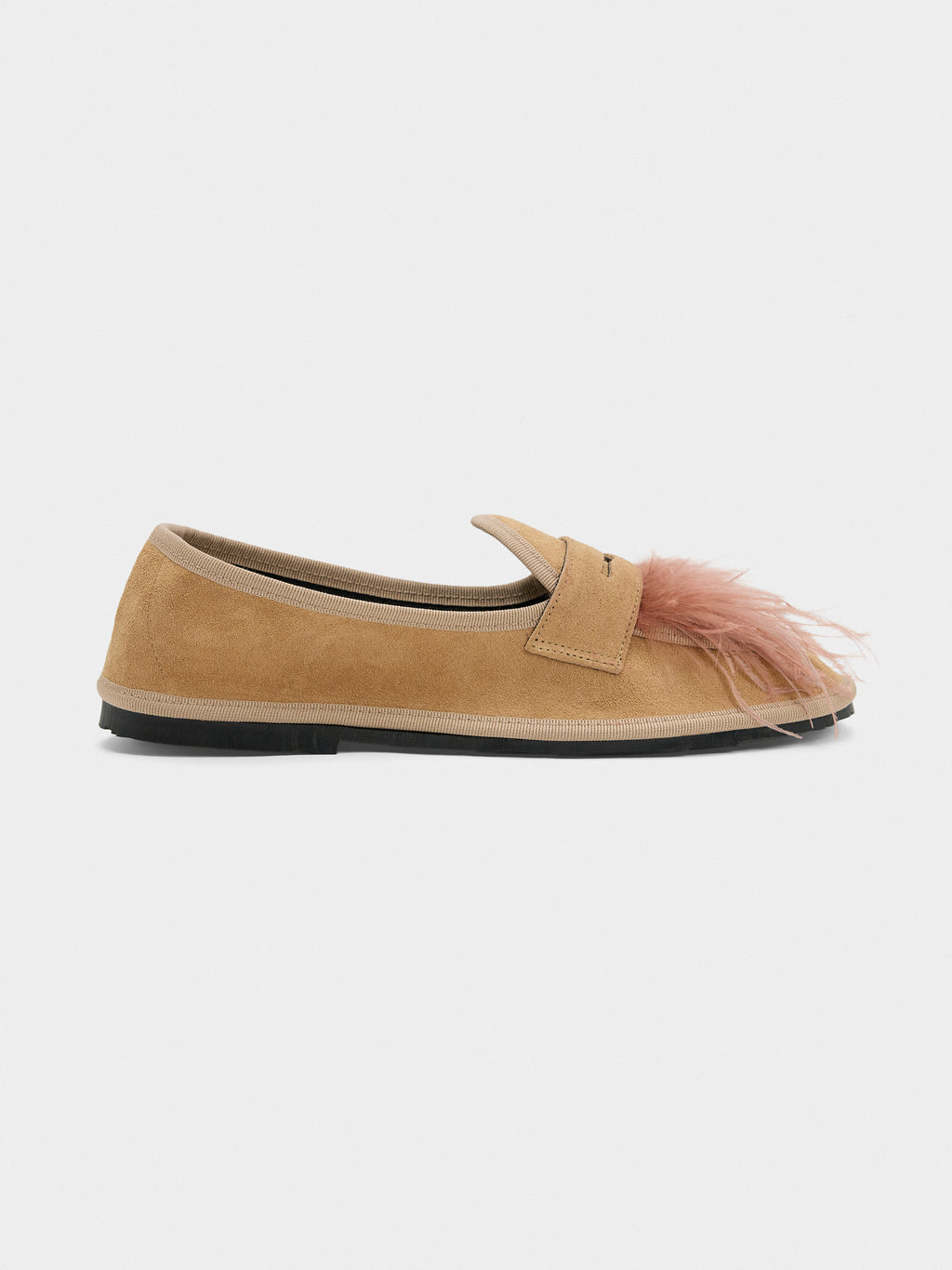 Ilio Smeraldo Women's Marta Feather Moccasin Flat - Saint Bernard